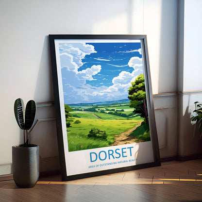 Dorset England Travel Poster