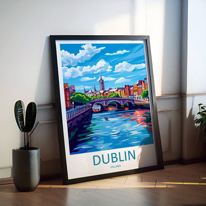 Dublin Ireland Travel Poster