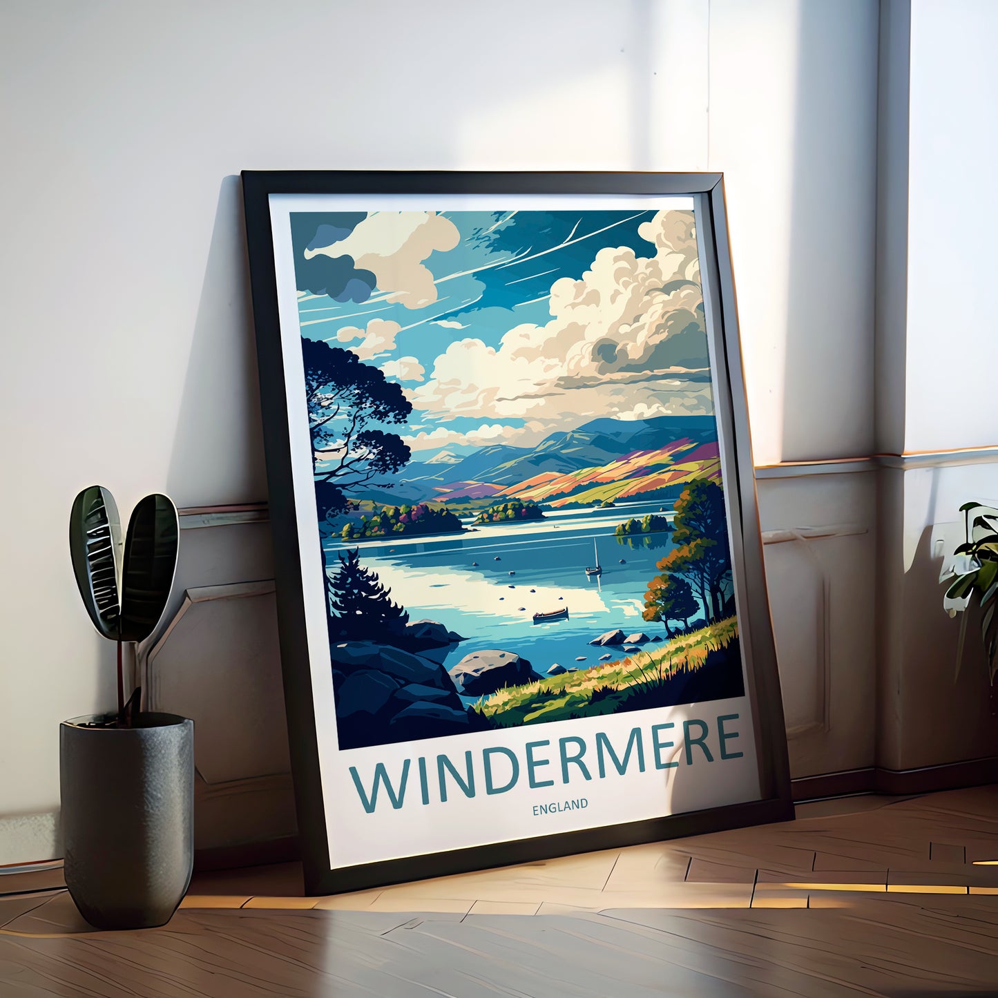 Windermere England Travel Poster