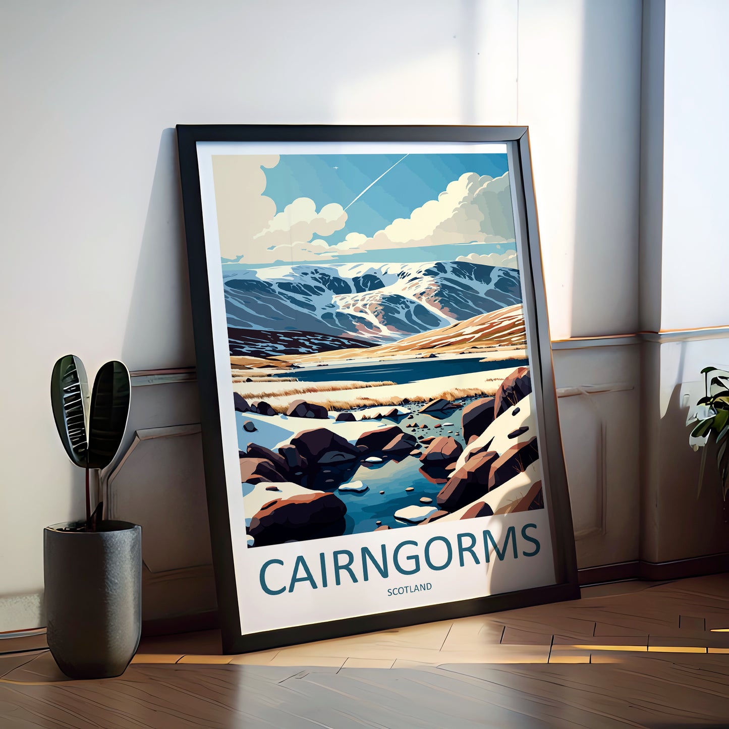 Cairngorms Scotland Travel Poster
