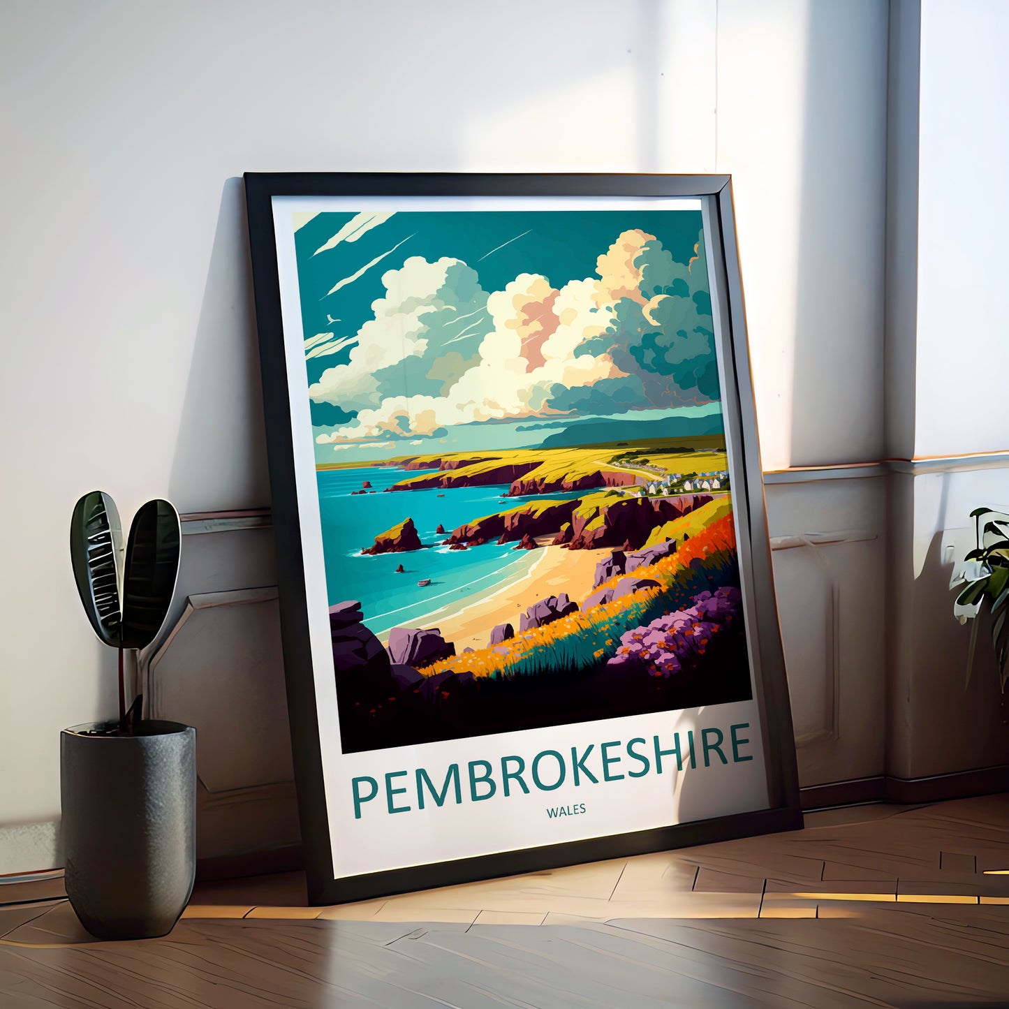 Pembrokeshire Wales Travel Poster