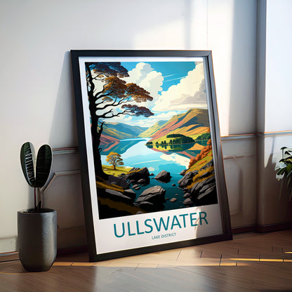 Ullswater England Travel Poster