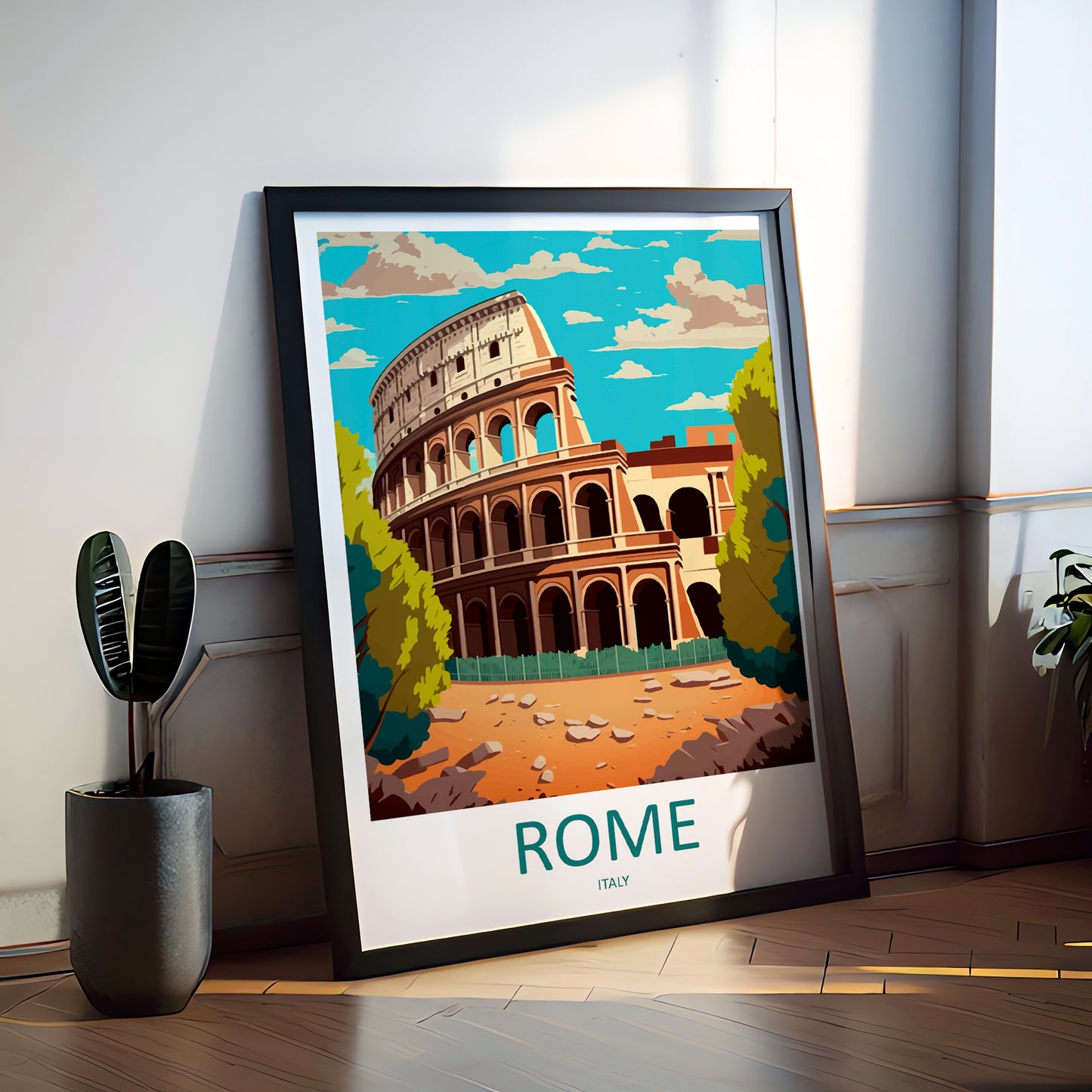 Rome Italy Travel Poster