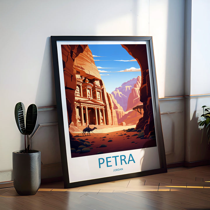 Petra Jordan Travel Poster