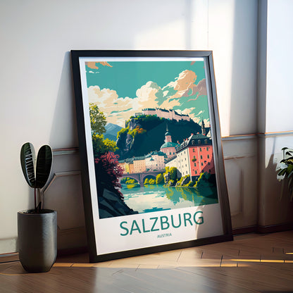 Salzburg Austria Travel Poster