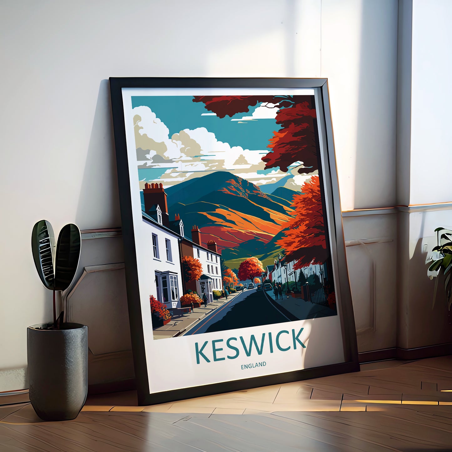 Keswick England Travel Poster