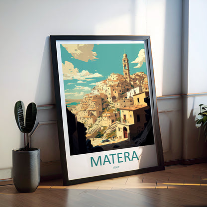 Matera Italy Travel Poster