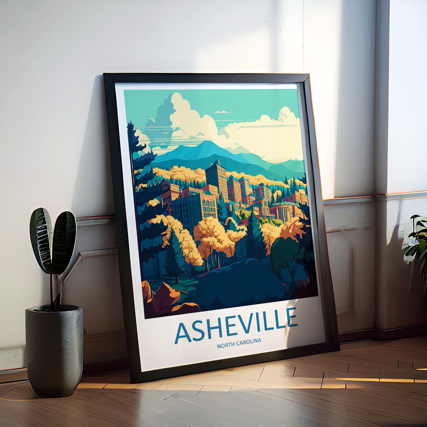 Asheville USA Travel Poster