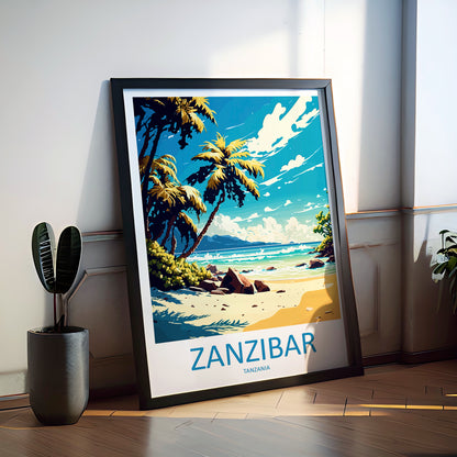 Zanzibar Tanzania Africa Travel Poster