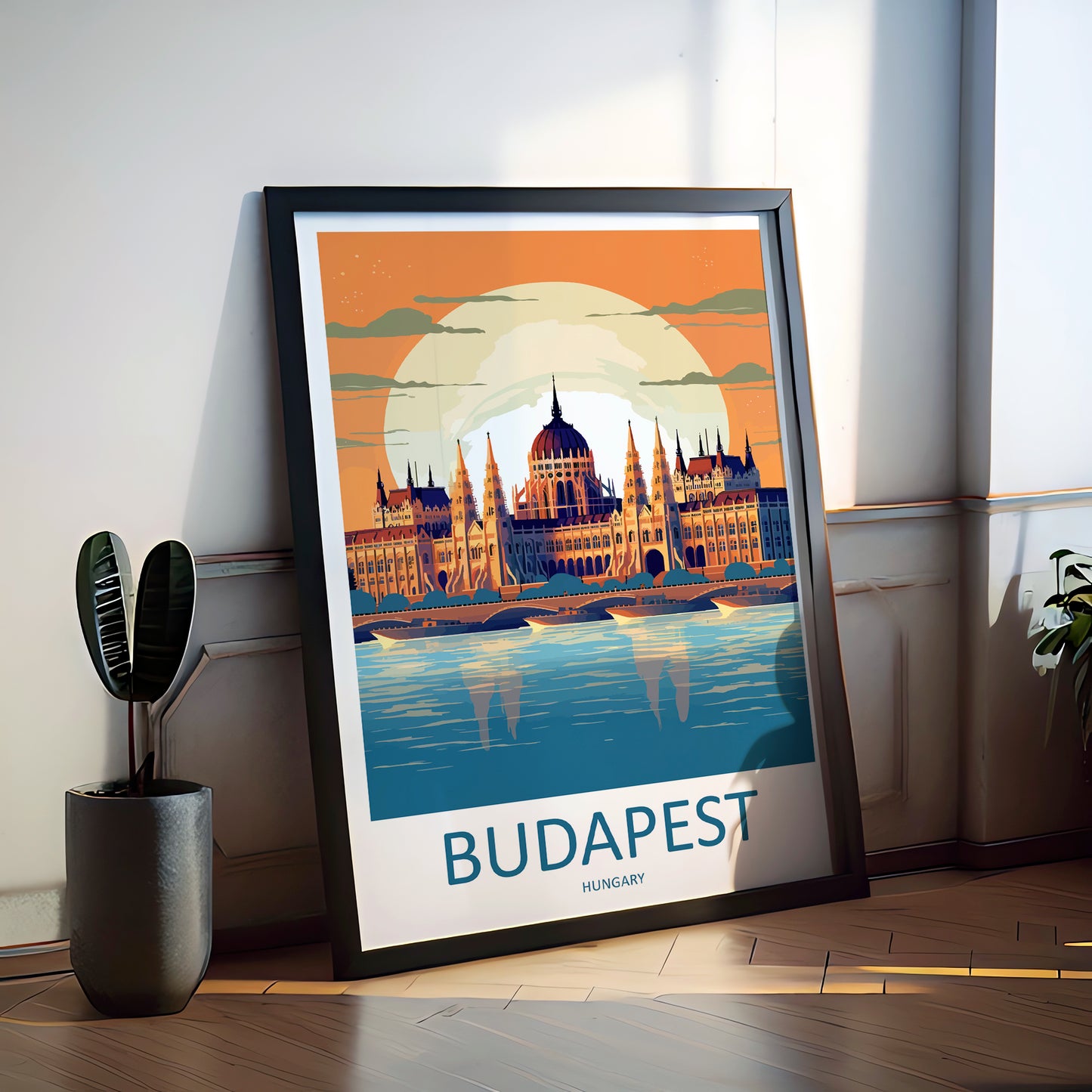 Budapest Hungary Travel Poster