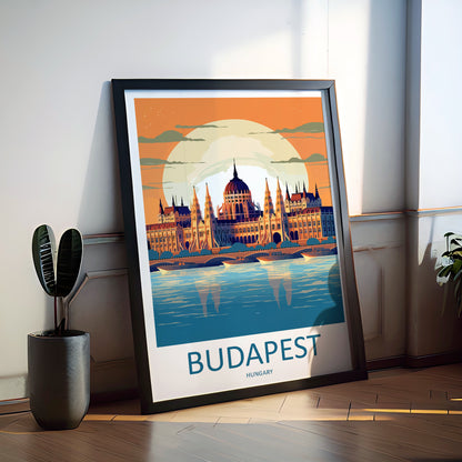 Budapest Hungary Travel Poster