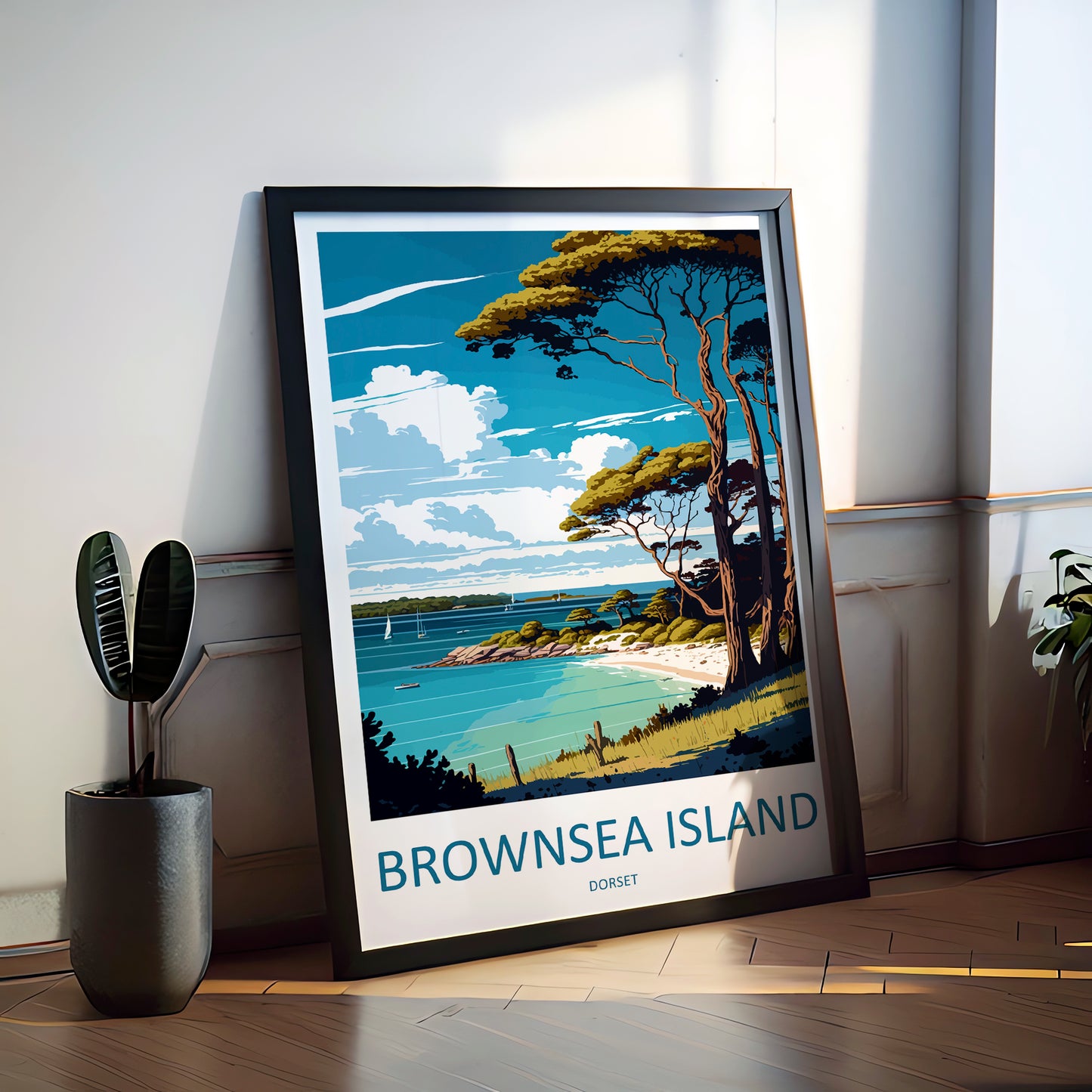 Brownsea Island England Travel Poster