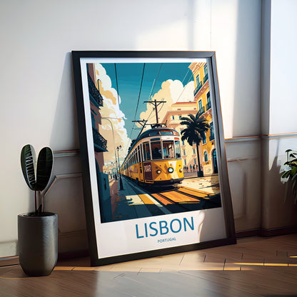 Lisbon Portugal Travel Poster