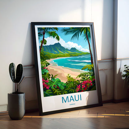 Maui Hawaii USA Travel Poster