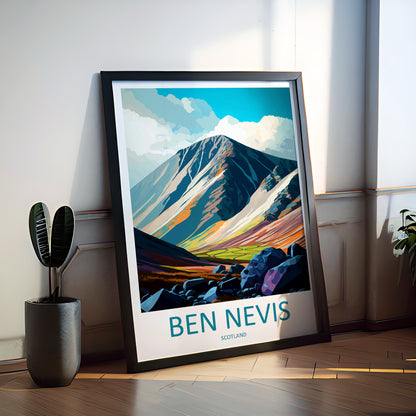 Ben Nevis Scotland Travel Poster