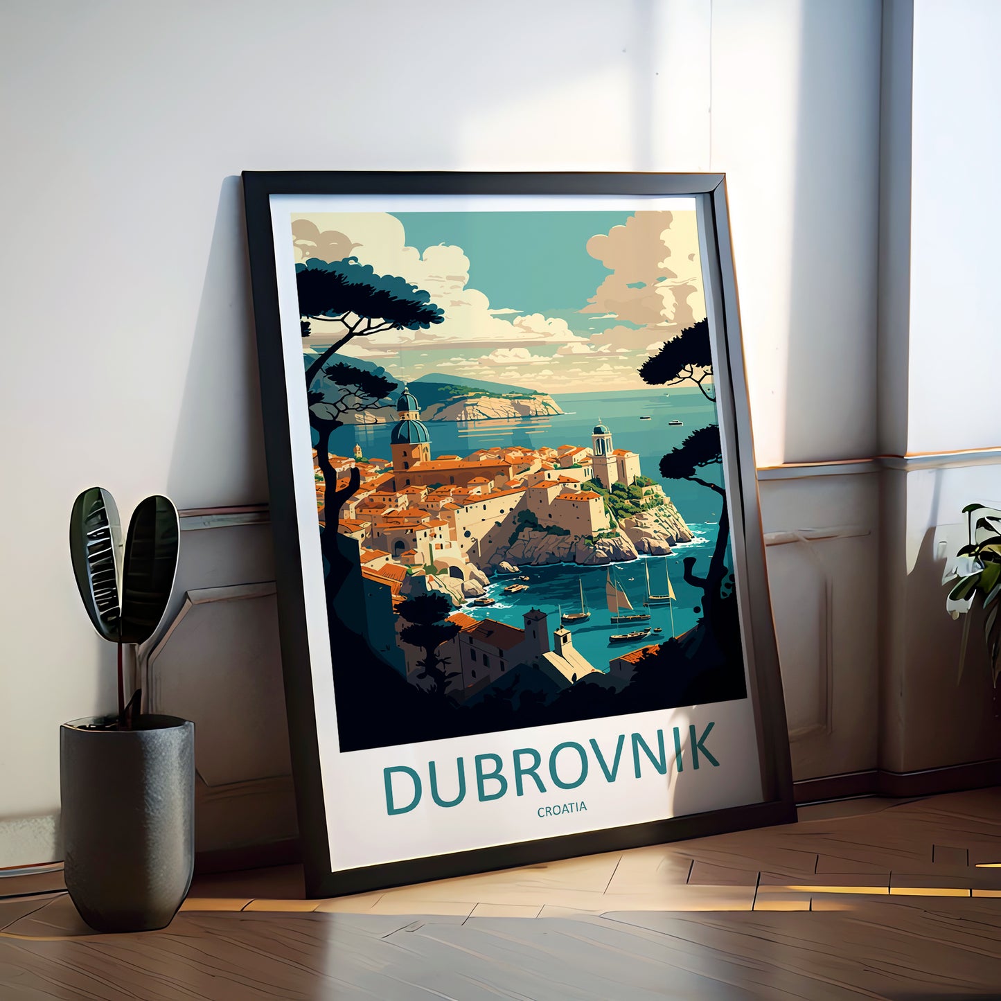 Dubrovnik Croatia Travel Poster