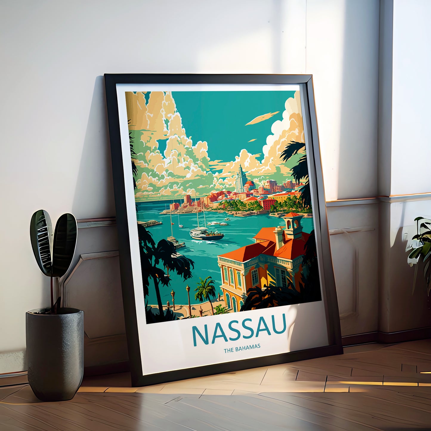 Nassau Caribbean Travel Poster