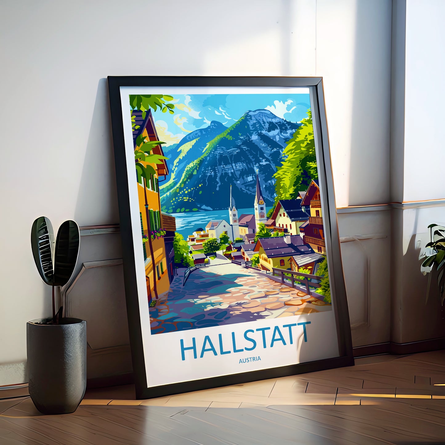 Hallstatt Austria Travel Poster