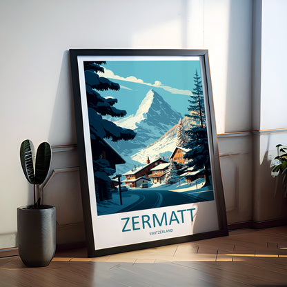 Zermatt Switzerland Travel Poster