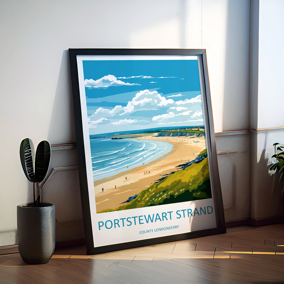 Portstewart England Travel Poster