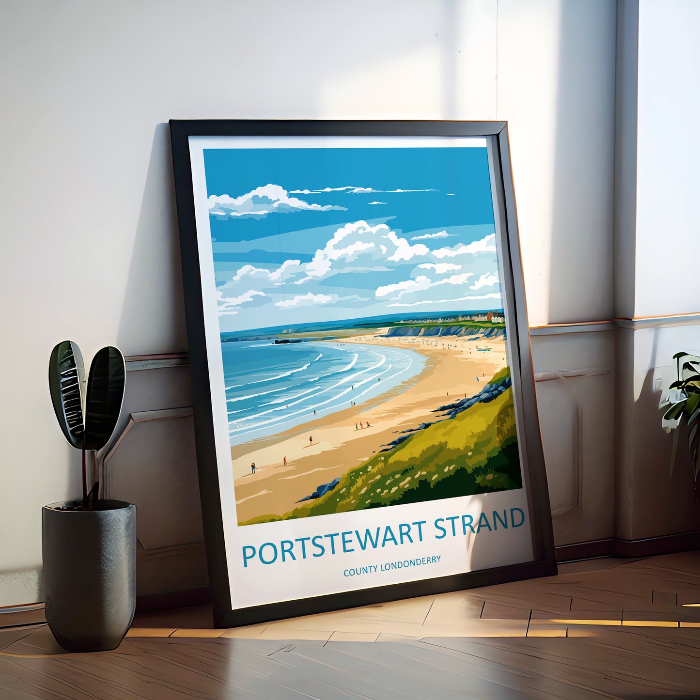 Portstewart England Travel Poster