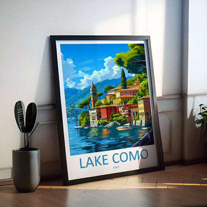 Lake Como Italy Travel Poster