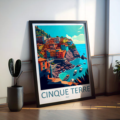 Cinque Terre Italy Travel Poster