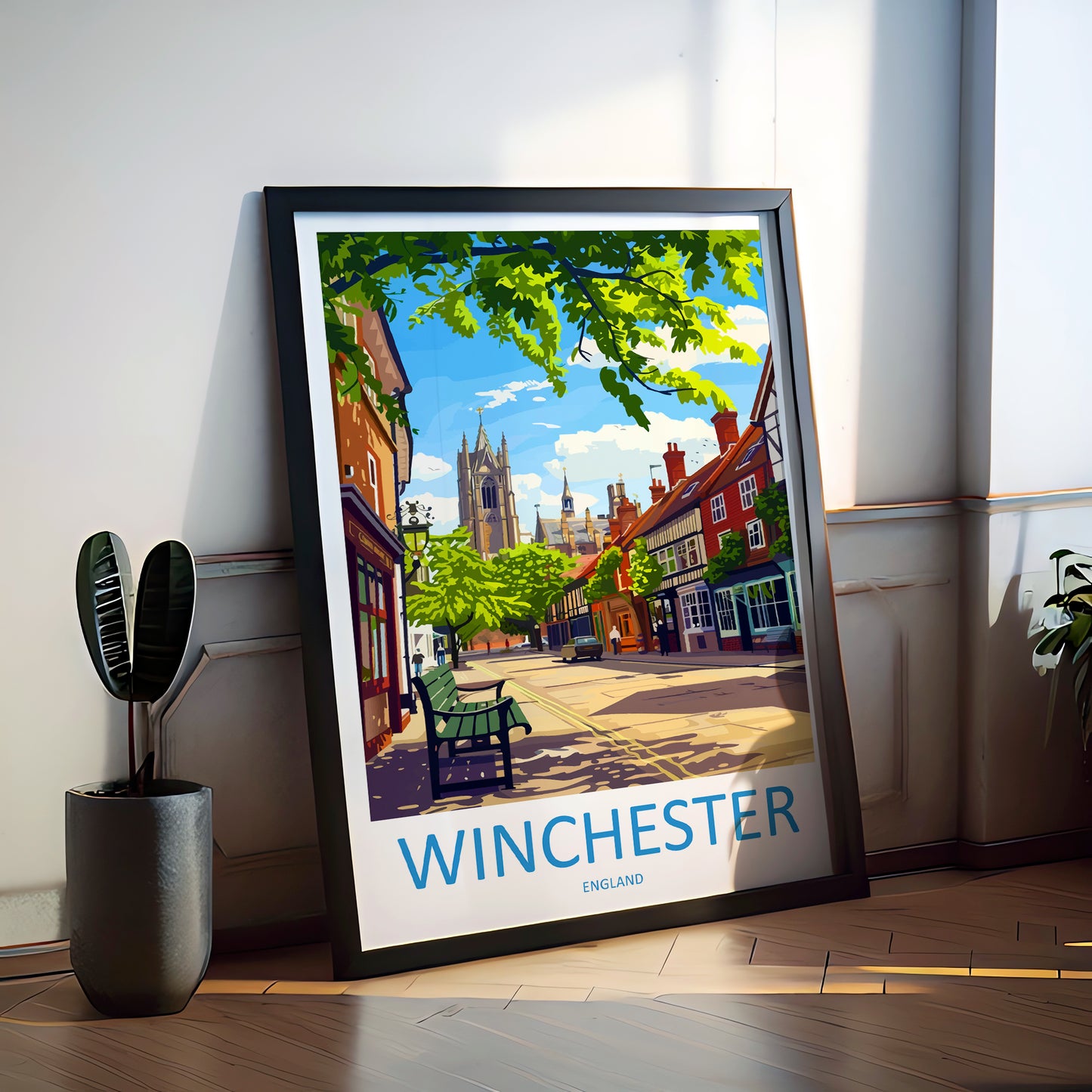 Winchester England Travel Poster