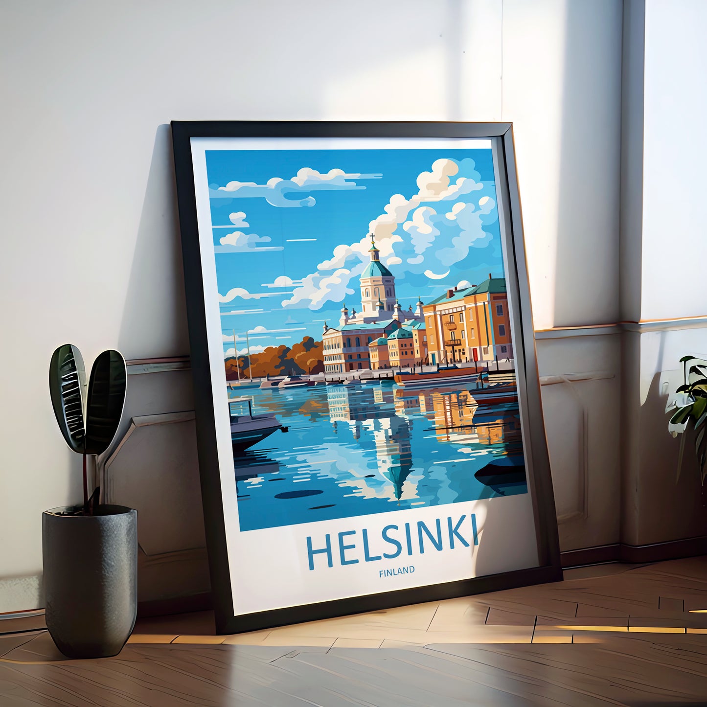 Helsinki Finland Travel Poster