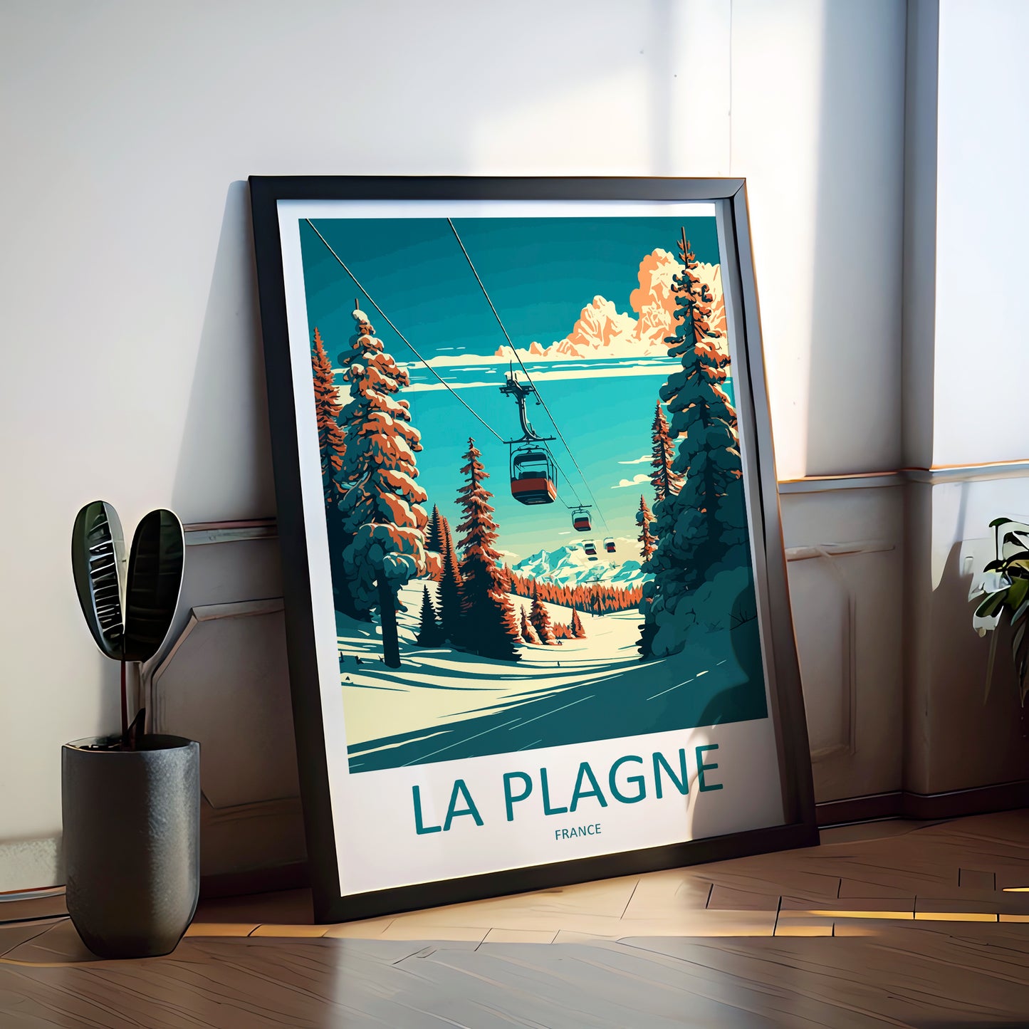 La Plagne France Travel Poster