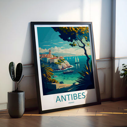 Antibes France Travel Poster