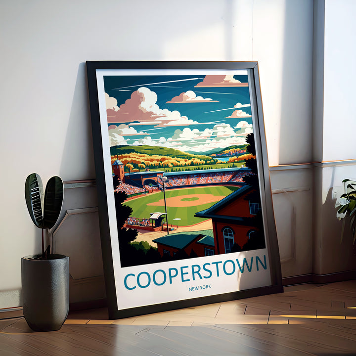 Cooperstown USA Travel Poster