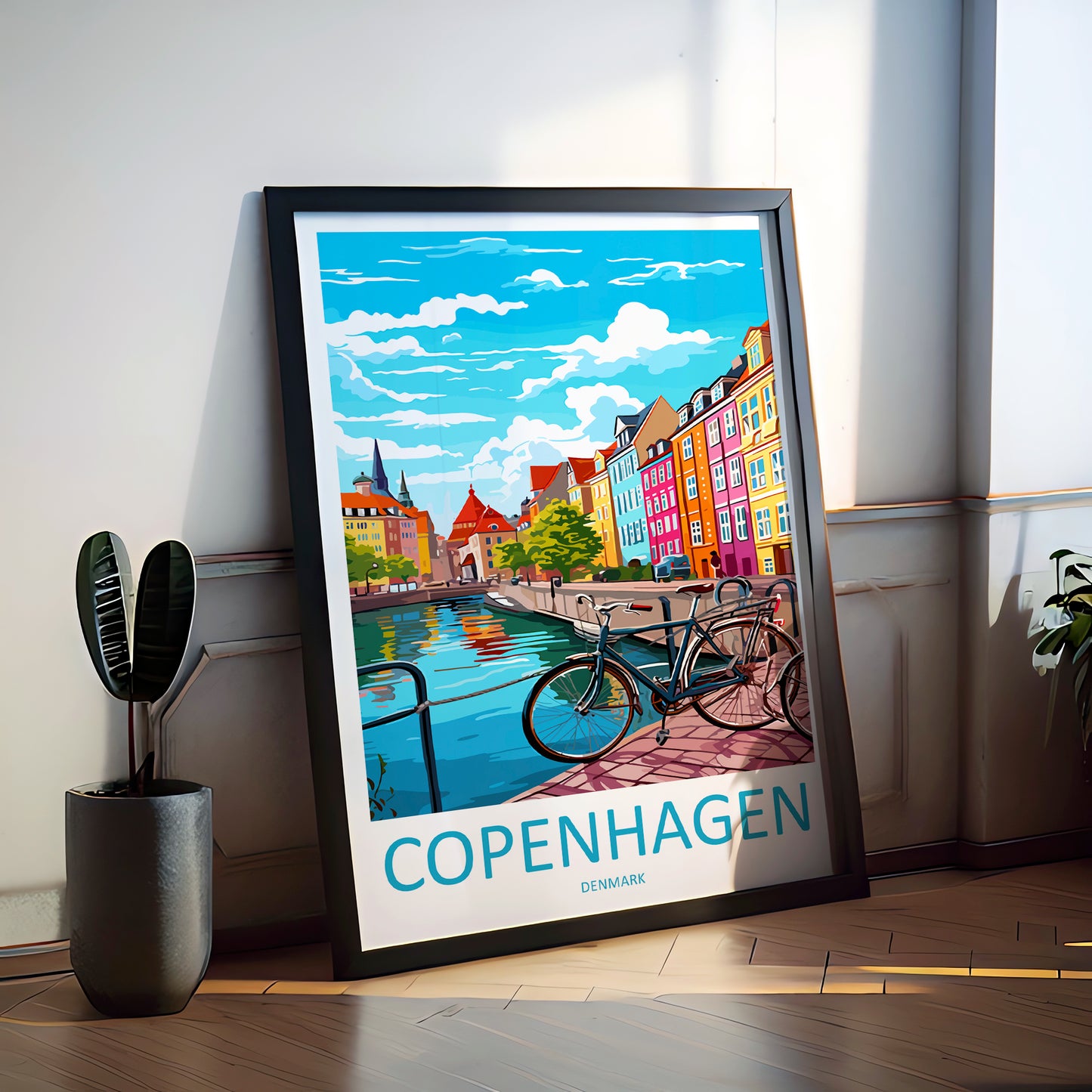 Copenhagen Denmark Travel Poster