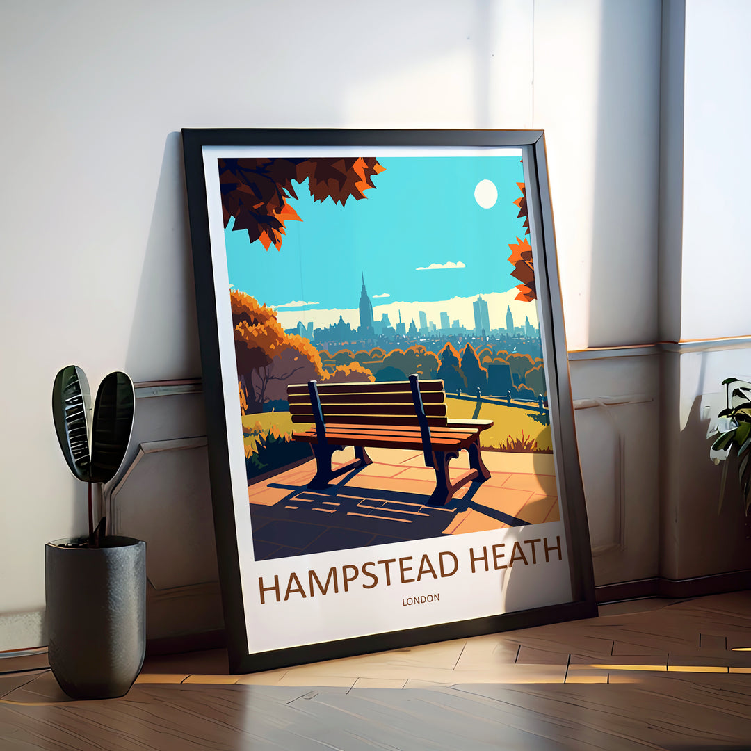 Hampstead Heath Travel Poster