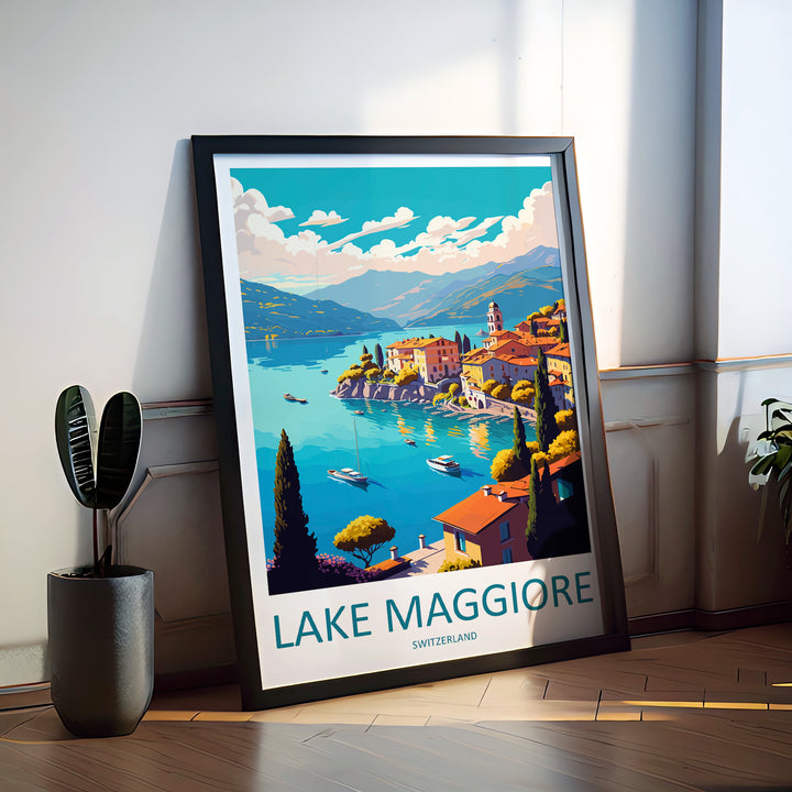 Lake Maggiore Italy Travel Poster