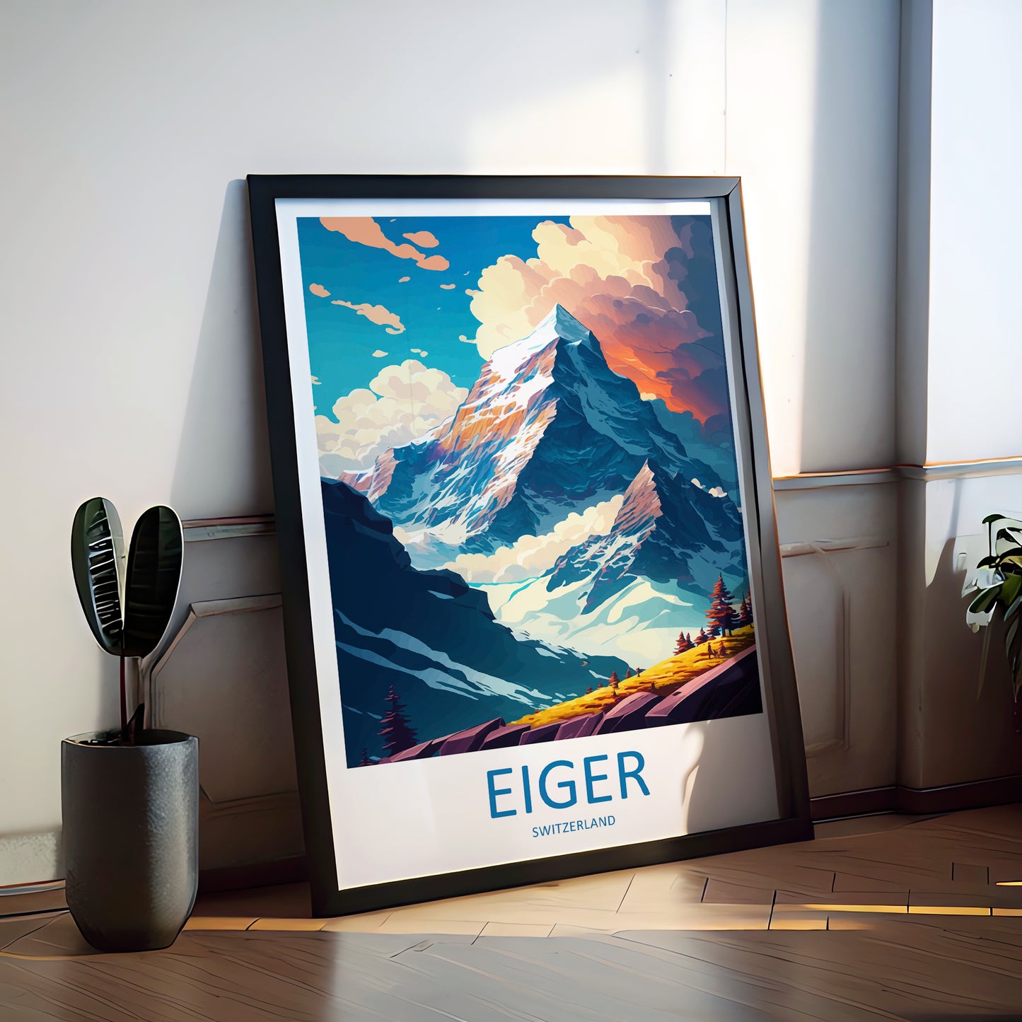 Eiger Switzerland Travel Poster