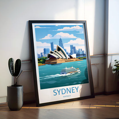 Sydney Opera House Australia Travel Poster