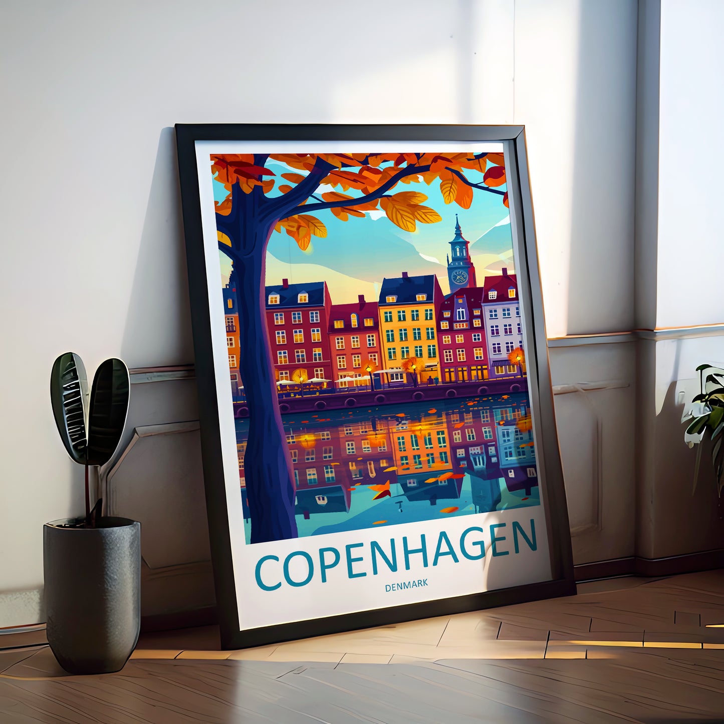 Copenhagen Denmark Travel Poster