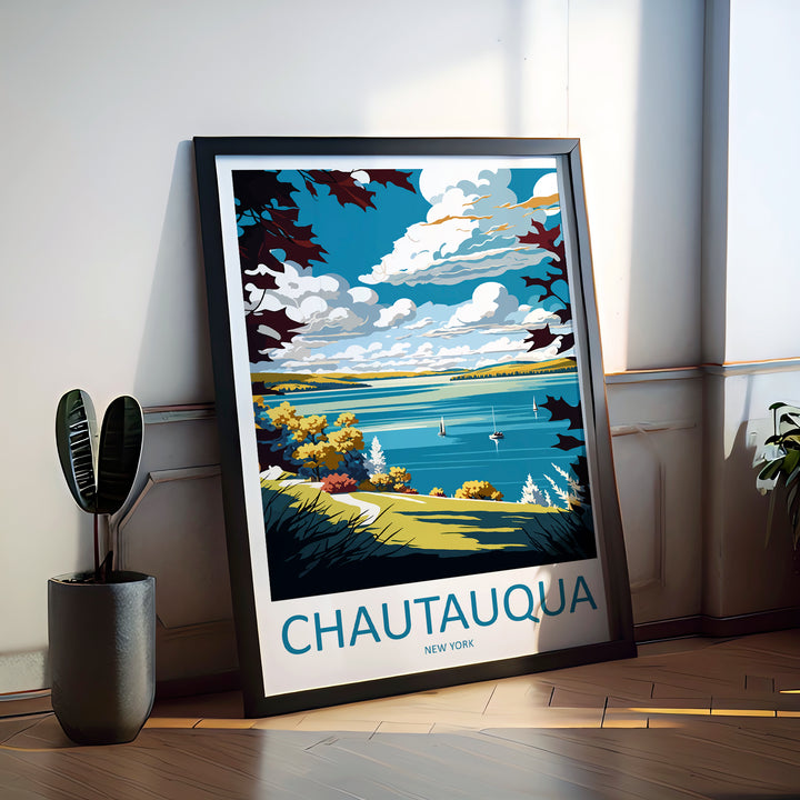 Chautauqua Lake New York Travel Poster
