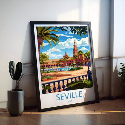 Seville Spain Travel Poster