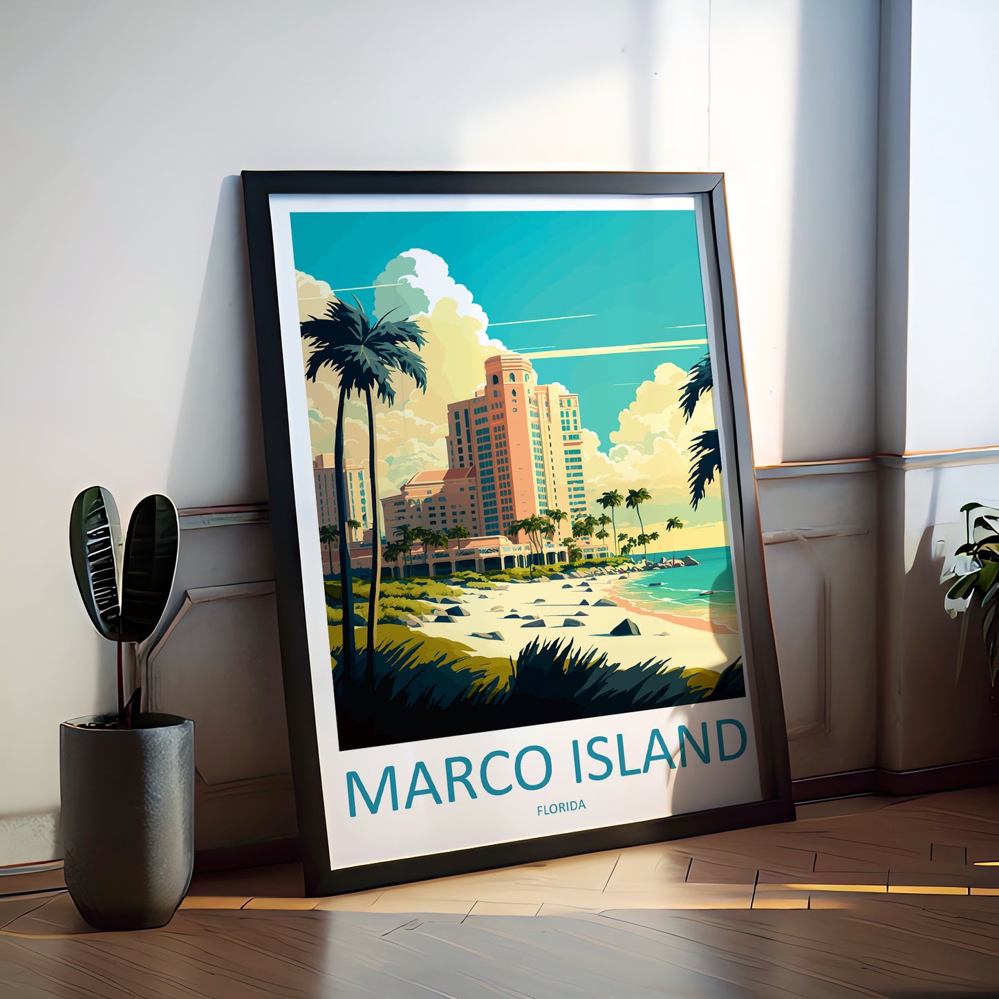 Marco Island USA Travel Poster