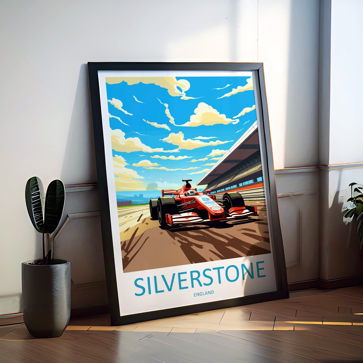 Silverstone England Travel Poster