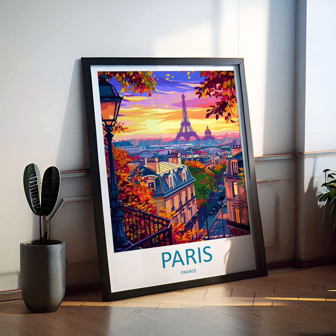 Paris France Travel Poster