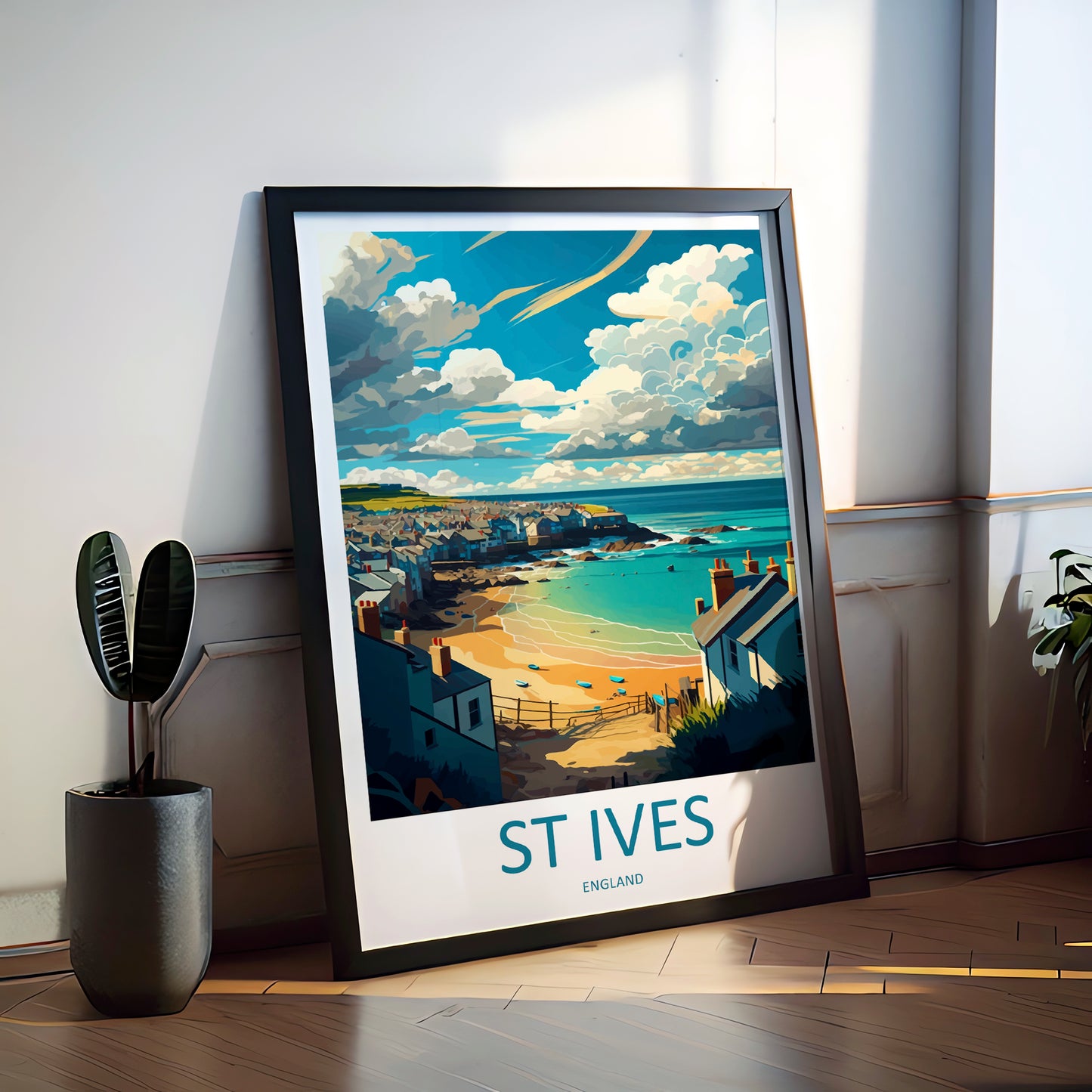 St Ives England Travel Poster