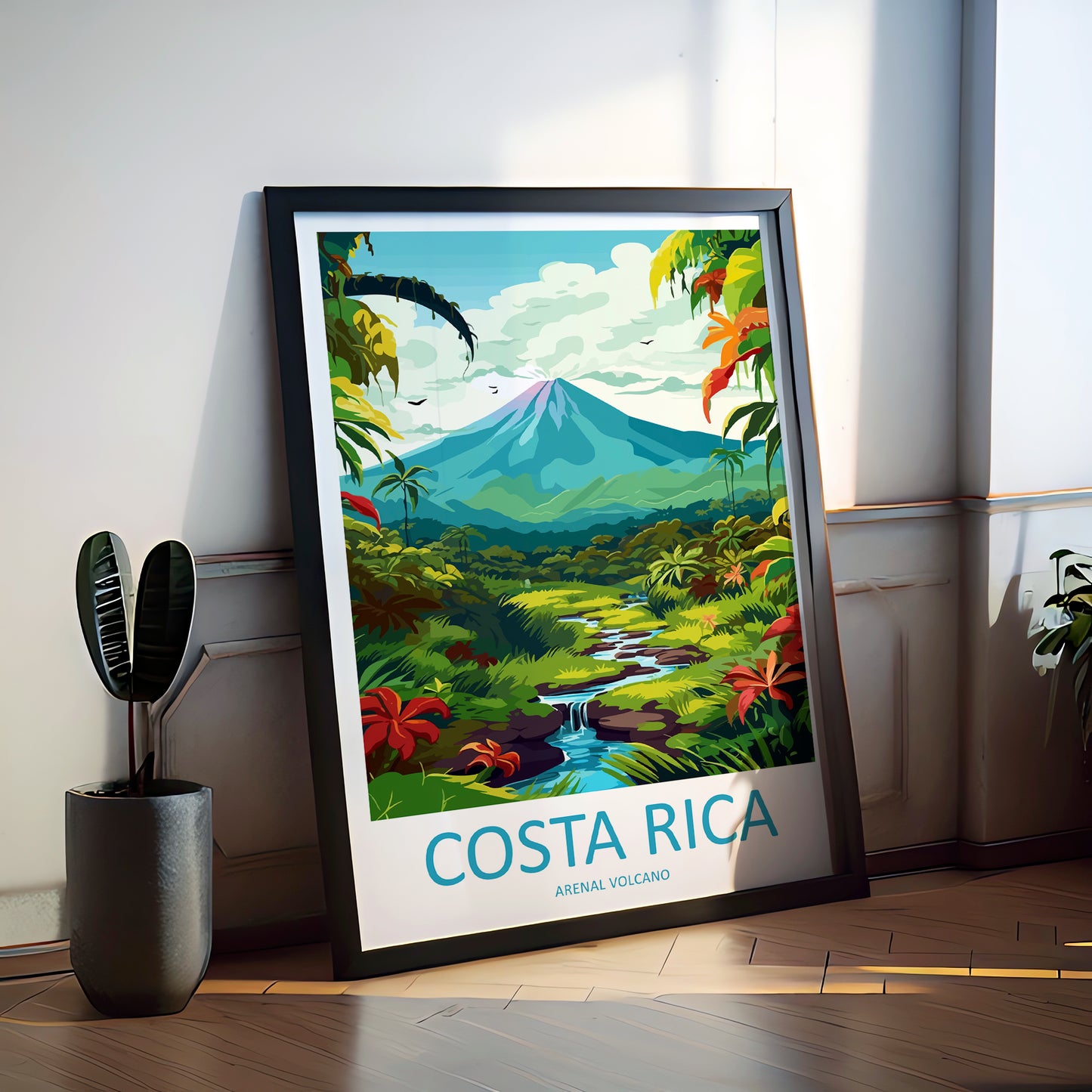 Costa Rica Pacific Ocean Travel Poster