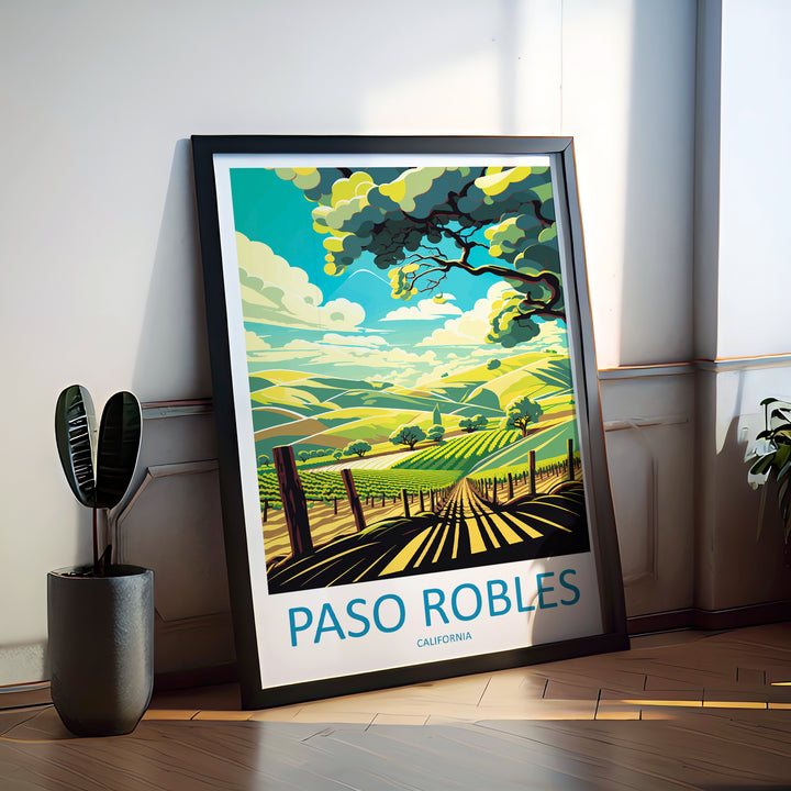 Paso Robles USA Travel Poster