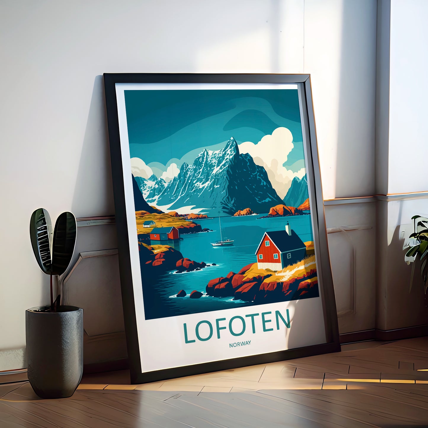 Lofoten Islands Norway Travel Poster