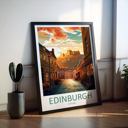 Edinburgh Scotland Travel Poster