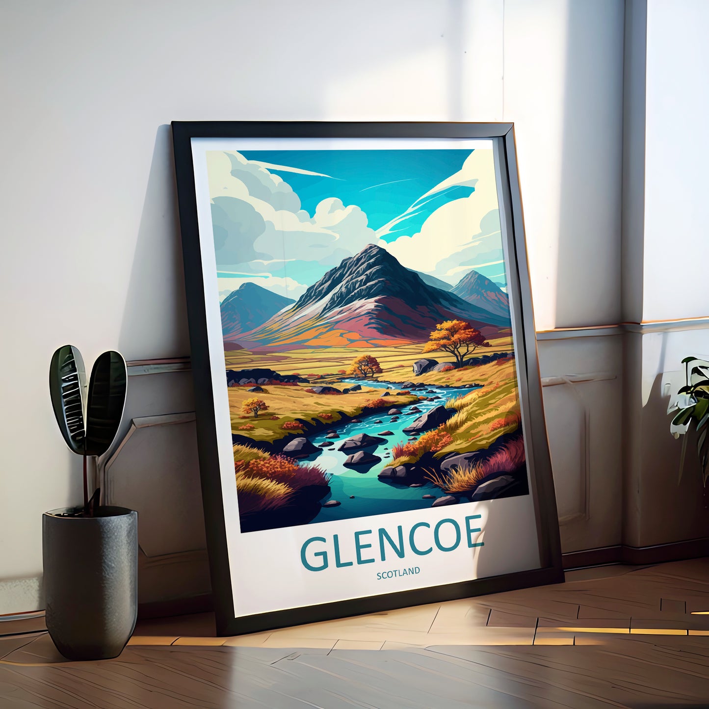 Glencoe Scotland Travel Poster