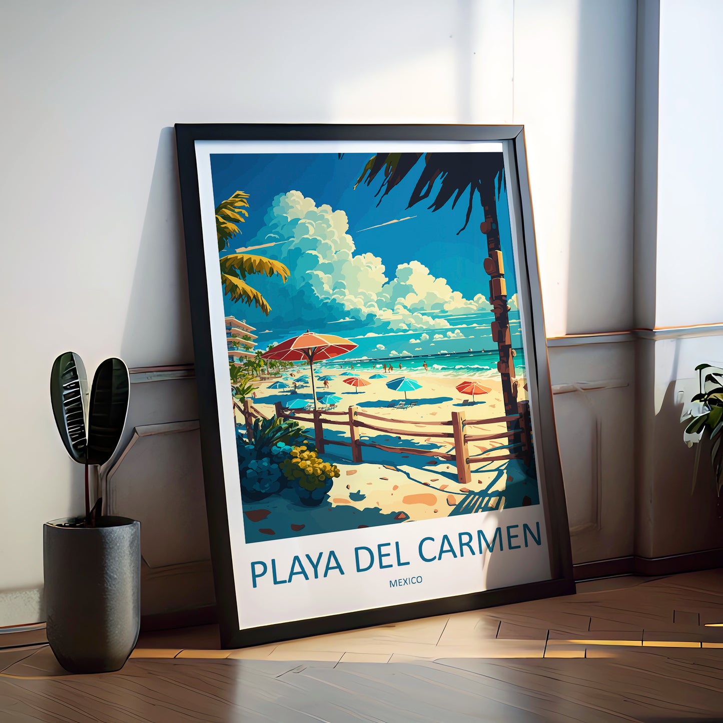 Playa Del Carmen Mexico Travel Poster